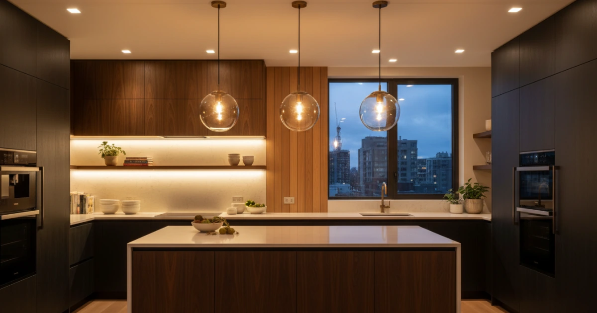 Modern kitchen lighting ideas